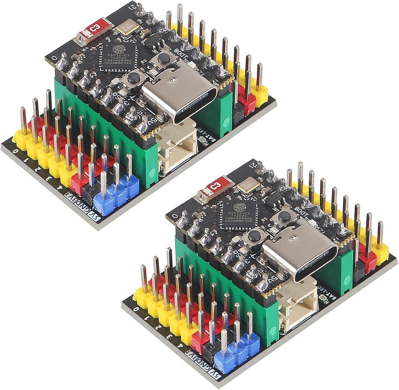 AiTrip 2 Sets ESP32-C3 MINI Development Board ESP32 Super Mini Development Board ESP32-C3 Development Board WiFi Bluetooth with Expansion Board for Arduino - Image 1